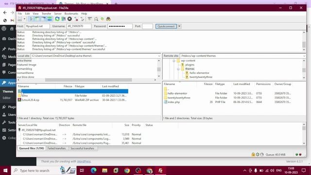 How to install wordpress theme manually using FTP Server Filezilla смотреть онлайн