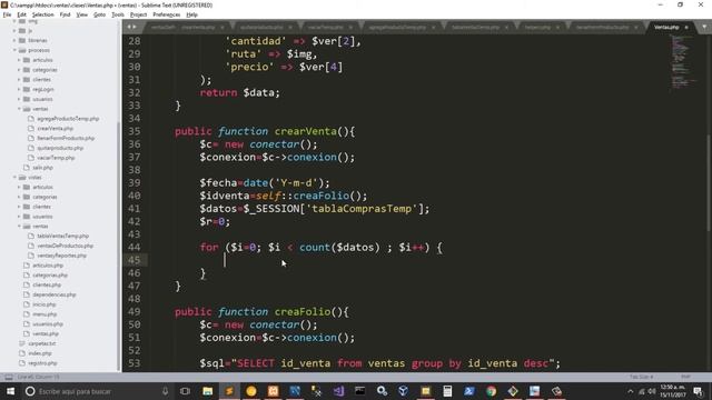 40.- Sistema de ventas y almacen con php y mysql - Crear ventas смотреть онлайн