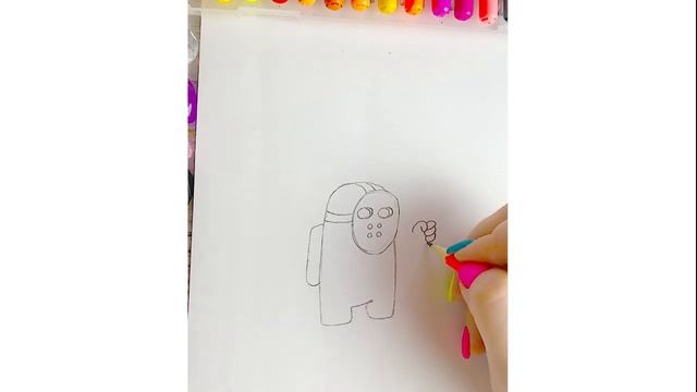 Как нарисовать убийцу Предателя Амонг Ас Арты амонг ас скины Красивые и легкие рисунки смотреть онлайн