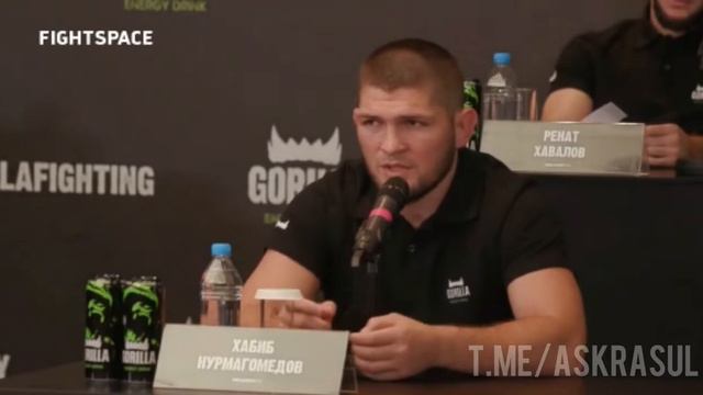 "Ты какое отношение имеешь к Афганистане?": Хабиб Нурмагомедов жёстко ответил журналисту смотреть онлайн