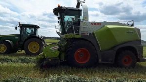 Комбайн Claas Jaguar 860 и подборщик PickUp 300 в АО Толпино #3