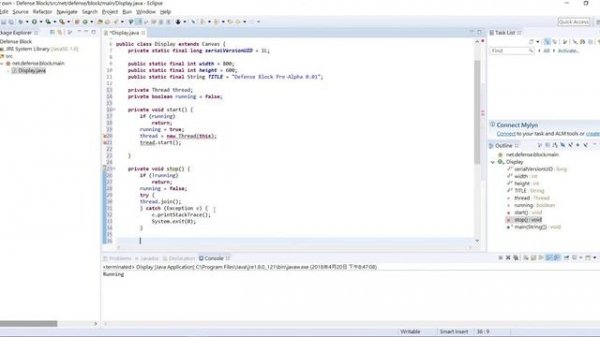 java game programming | [2] | game loop | FAIL