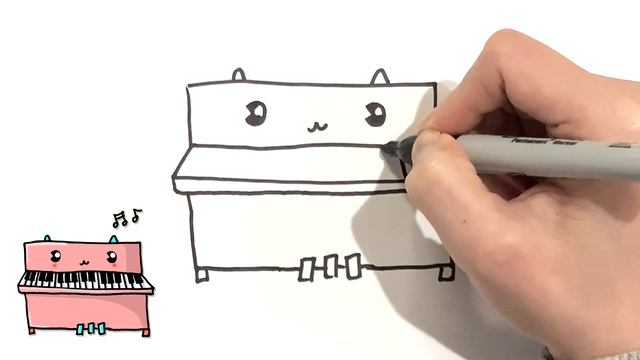 How to Draw a Piano Easy Step by Step | How to Draw a Cute Piano | How to Draw a Simple Piano смотреть онлайн