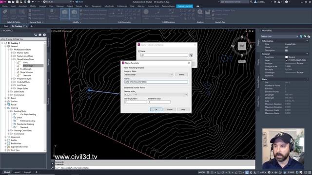 04 Creating Feature Lines in Civil 3D 2023 to 2024 смотреть онлайн