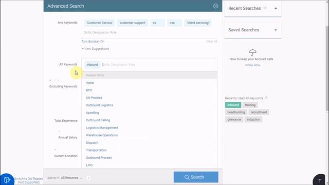 How to search resumes in Naukri - Advanced Search Form? смотреть онлайн