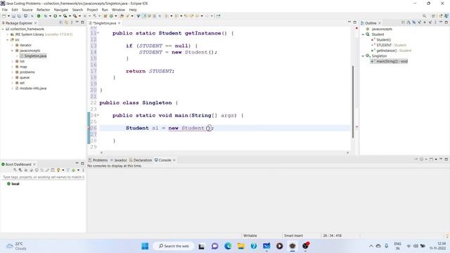 SINGLETON Class in JAVA | Implementation | Explained in Detail смотреть онлайн
