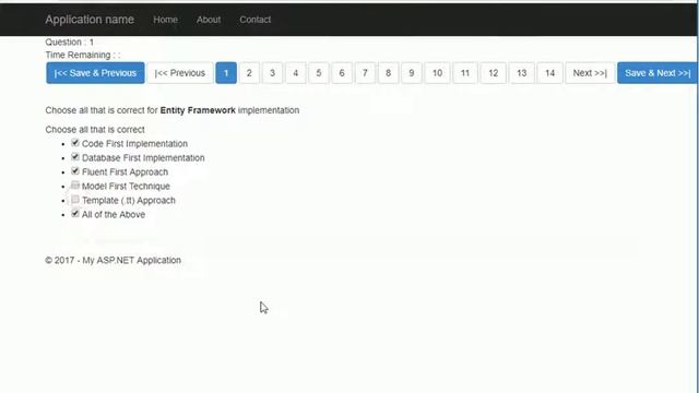Online Exam System using C#.NET MVC Part 6 - Saving (POST) Answer Model смотреть онлайн