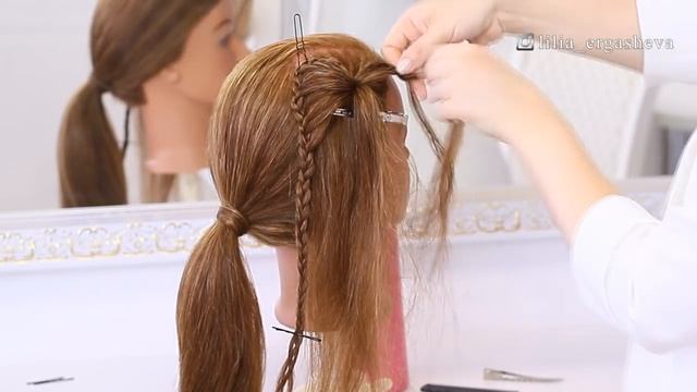 Прическа в Школу на 1 Сентября.Бабочка из волос.Back To School смотреть онлайн