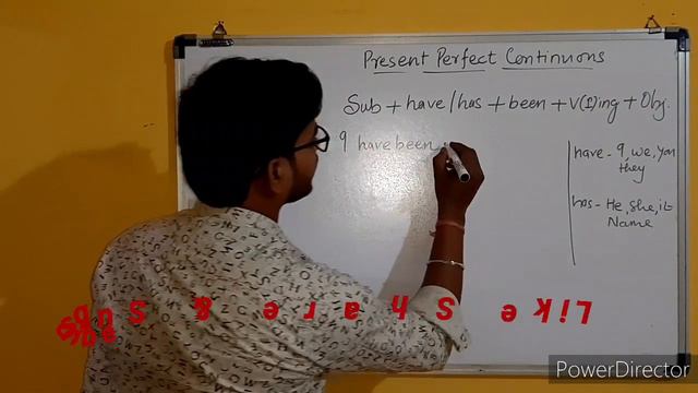Active Voice of Present Perfect Continuous Tense In Hindi Very Easy and Simple Way to Learn English смотреть онлайн