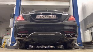 MERCEDES BENZ S500 S63 exhaust sound (самый лютый выхлоп с двумя режимами громкости)