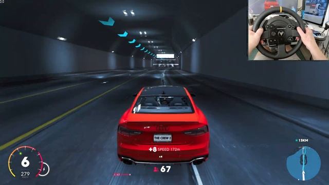 I drove from Miami to New York in a Audi RS5 - The Crew 2 | Thrustmaster TX + TH8A Shifter gameplay смотреть онлайн