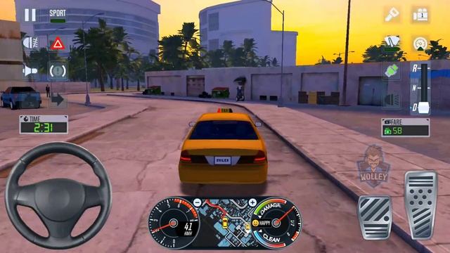 Taxi Simulator 2020 #1 by Ovilex - City Driving in Miami - Android iOS Gameplay by Wolley Plays смотреть онлайн