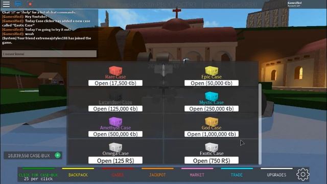 ROBLOX- Case Clicker- BRAND NEW EXOTIC CASE! смотреть онлайн