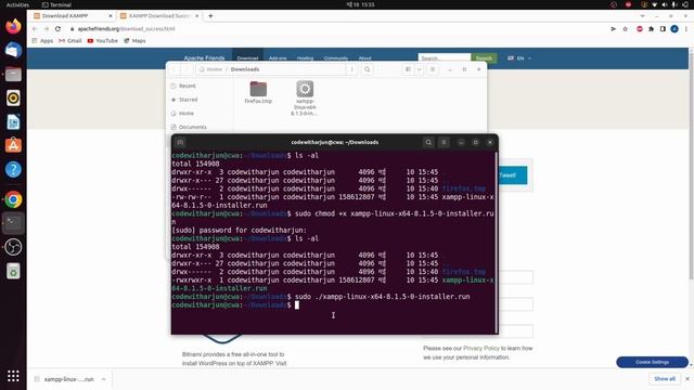 Install XAMPP on your Ubuntu 22.04 LTS | MySQL | Apache | phpMyAdmin смотреть онлайн