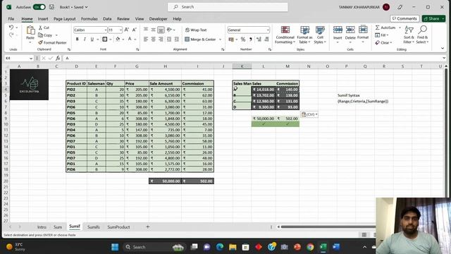 Excel SUM Formula Series (All 4 Sum Formulas in one video) смотреть онлайн