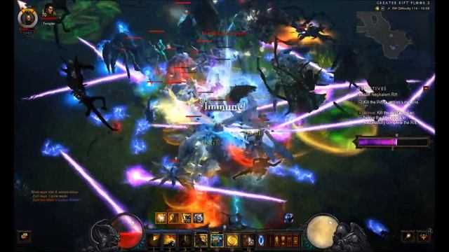 Diablo 3 - Season 16 - GR 114 - Solo Monk - Rank 130 смотреть онлайн