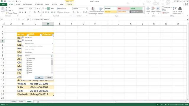 Do you know how to sort by month (not year) in Excel? смотреть онлайн
