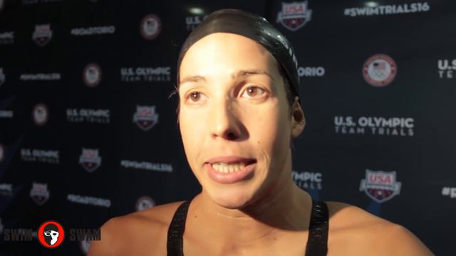 Maya DiRado comes close to tears in post race interview смотреть онлайн