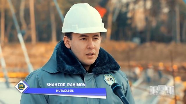 Вантовый пешеходный мост в парке "Навруз боги", г.Ташкент, 2018 г. смотреть онлайн