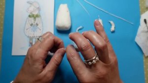 МК Ёлочная ватная игрушка  «Овечка» Часть 2.  DIY Cotton wool Christmas Ornament '' Sheep'' Part 2.