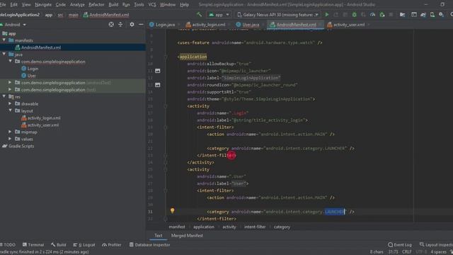 Android- Simple Login Application Tutorial Demo смотреть онлайн