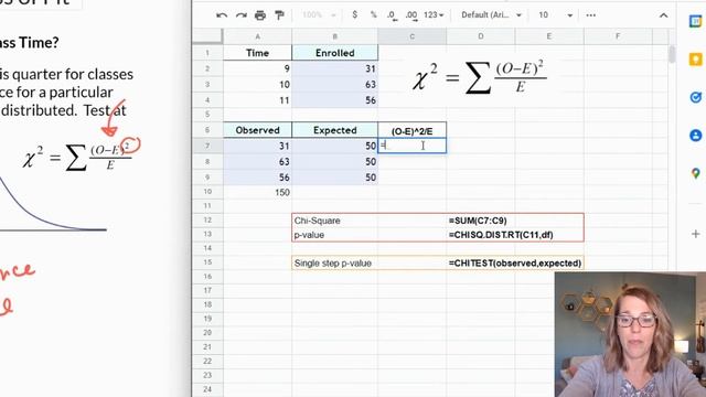 Chi Square Test Goodness of Fit Test with Excel and Google Sheets + Chi-Square p-value смотреть онлайн