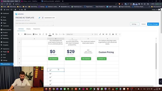 How to Create Pricing Table ex.2 for your Website with wpDataTables WordPress Tables & Charts Plugi смотреть онлайн