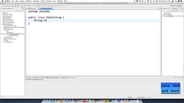 Java Chat Anwendung Tutorial mit Servlets #1 #Web смотреть онлайн