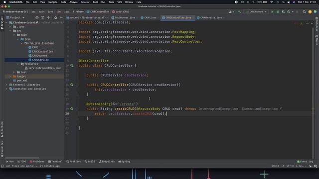 Spring Boot Firebase CRUD Application 3 - Implementing Springboot REST Endpoints смотреть онлайн