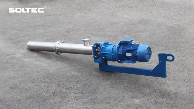 Вертикальный насос SOLTEC ® BV053L01FY для выкачки густой томатной пасты из емкости