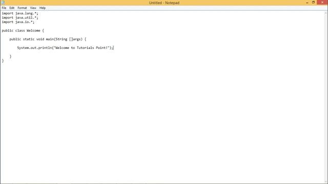 Java - Sample Program смотреть онлайн