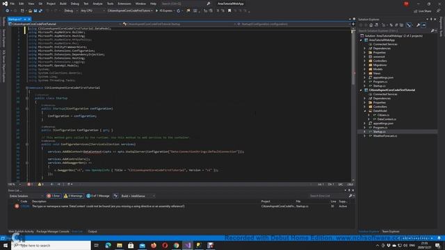 ASP.Net Core 5 Api with EntityFramework Code First and Migrations Setup смотреть онлайн