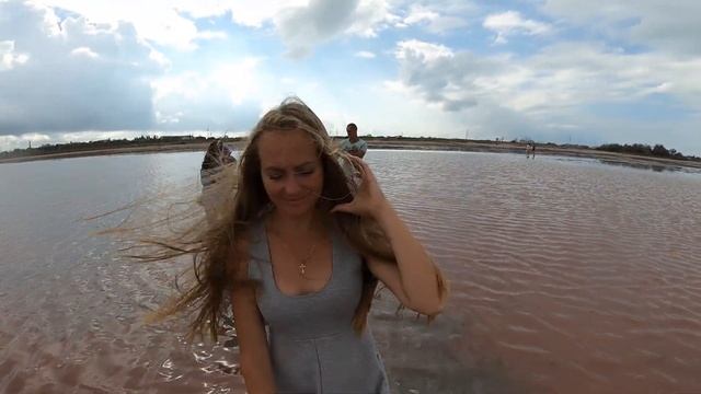 Розовое Озеро САСЫК-СИВАШ в Евпатории Крым октябрь 2020 смотреть онлайн