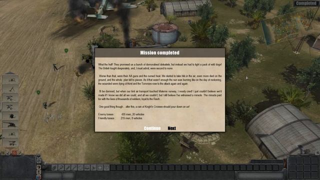 Men of War - German campaign walkthrough - Mission 1 - Mercury 6/6 смотреть онлайн