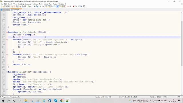 Web Scraping with PHP - Scrape websites data using PHP with live example смотреть онлайн