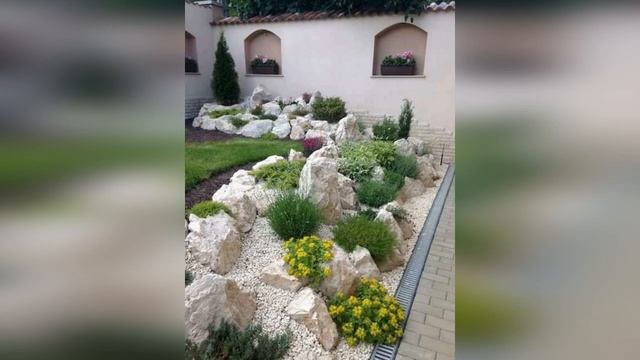 Украшаем двор с помощью камней/ Идеи для сада и дачи/ stone decor смотреть онлайн