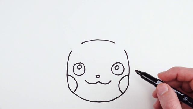 How to draw Pikachu's Head Easy | Pokemon смотреть онлайн