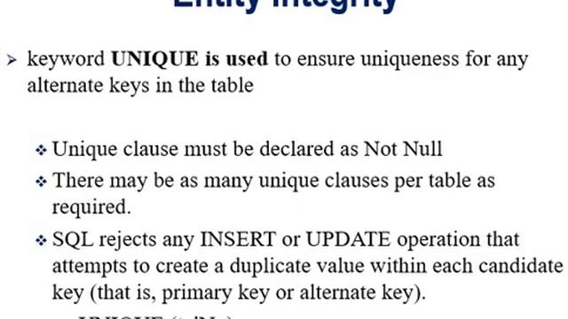 SQL Data Definition Lecture 20 Part 2 смотреть онлайн