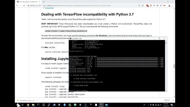 2019, Installing TensorFlow, Keras, & Python 3.7 in Windows смотреть онлайн