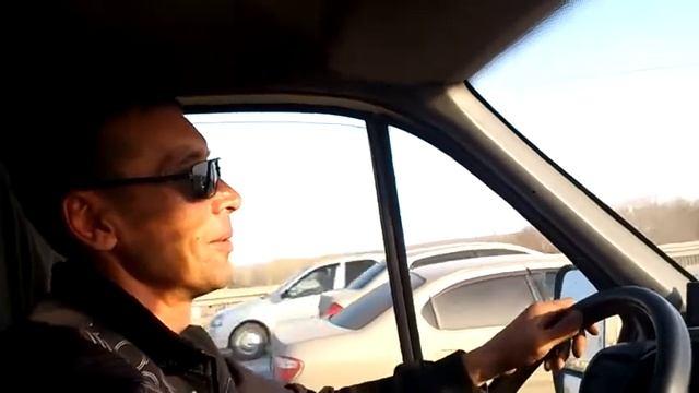 Новосибирск пробок. На дмитровского моста... смотреть онлайн