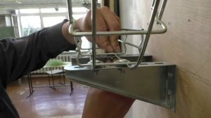 монтаж проволочного лотка часть 2