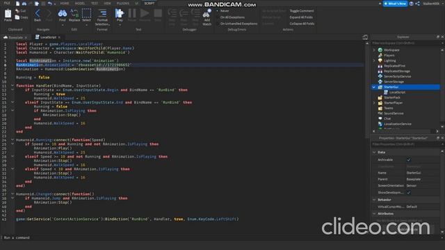 How to make RUN in Roblox Studio! смотреть онлайн