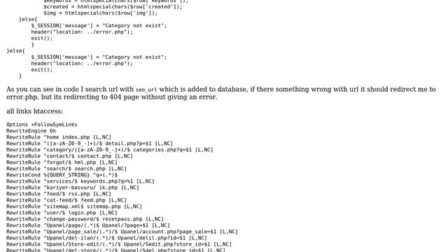 Webmasters: htaccess category seo url redirecting to 404 page in localhost смотреть онлайн