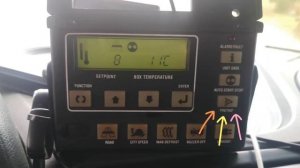 Настройка рефрижератора  Carrier. Кратко о панели управления