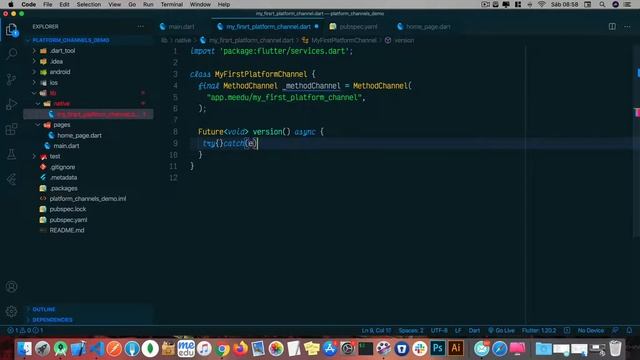 Flutter platform channels - 05 (Código nativo Android con Java) смотреть онлайн
