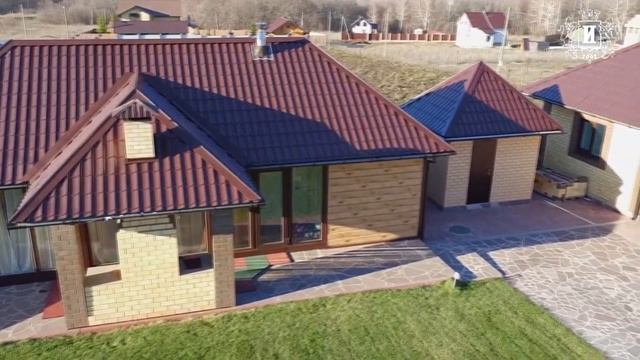 Коттедж из кирпича 130 квадратных метров на 6 сотках. Цена в Уфе под ключ. Загородный дом из кирпич смотреть онлайн