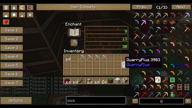 Tutorial: QUARRY PLUS: Crafting / Setting / Enchanting [ENGLISH] смотреть онлайн