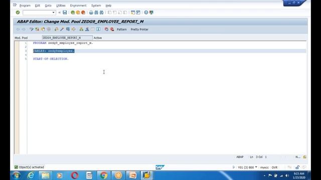 39. SAP ABAP Modulepool Intorudction смотреть онлайн