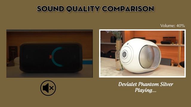JBL PARTYBOX 100 vs DEVIALET PHANTOM SILVER - BASS solo смотреть онлайн