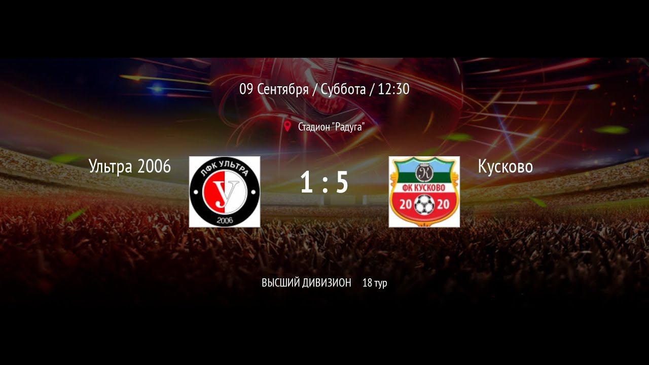 Ультра 2006 - Кусково | ВЛФЛ | Высший дивизион (Обзор матча) смотреть онлайн